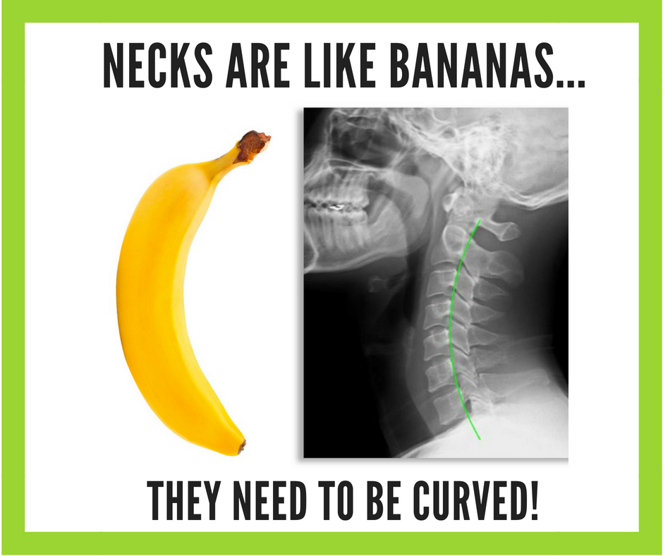 blog post - ideal neck curve looks like a banana