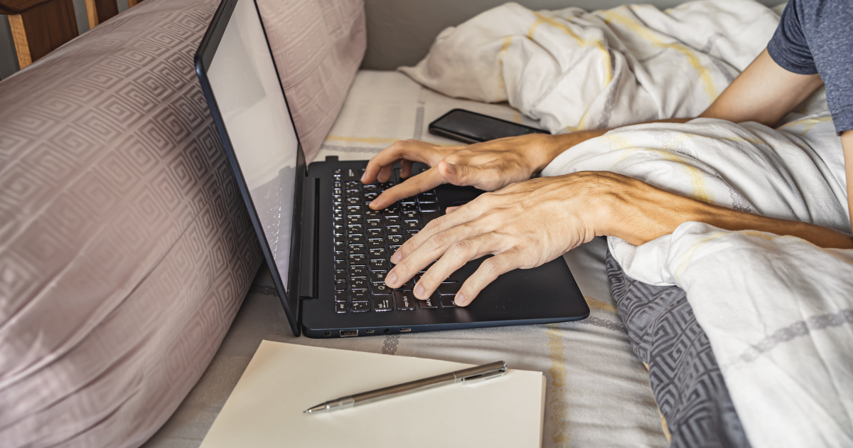 Things to consider if you need to work from your bed